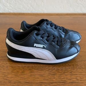 Puma Kids Turin AC II No Toe Black White Sneakers